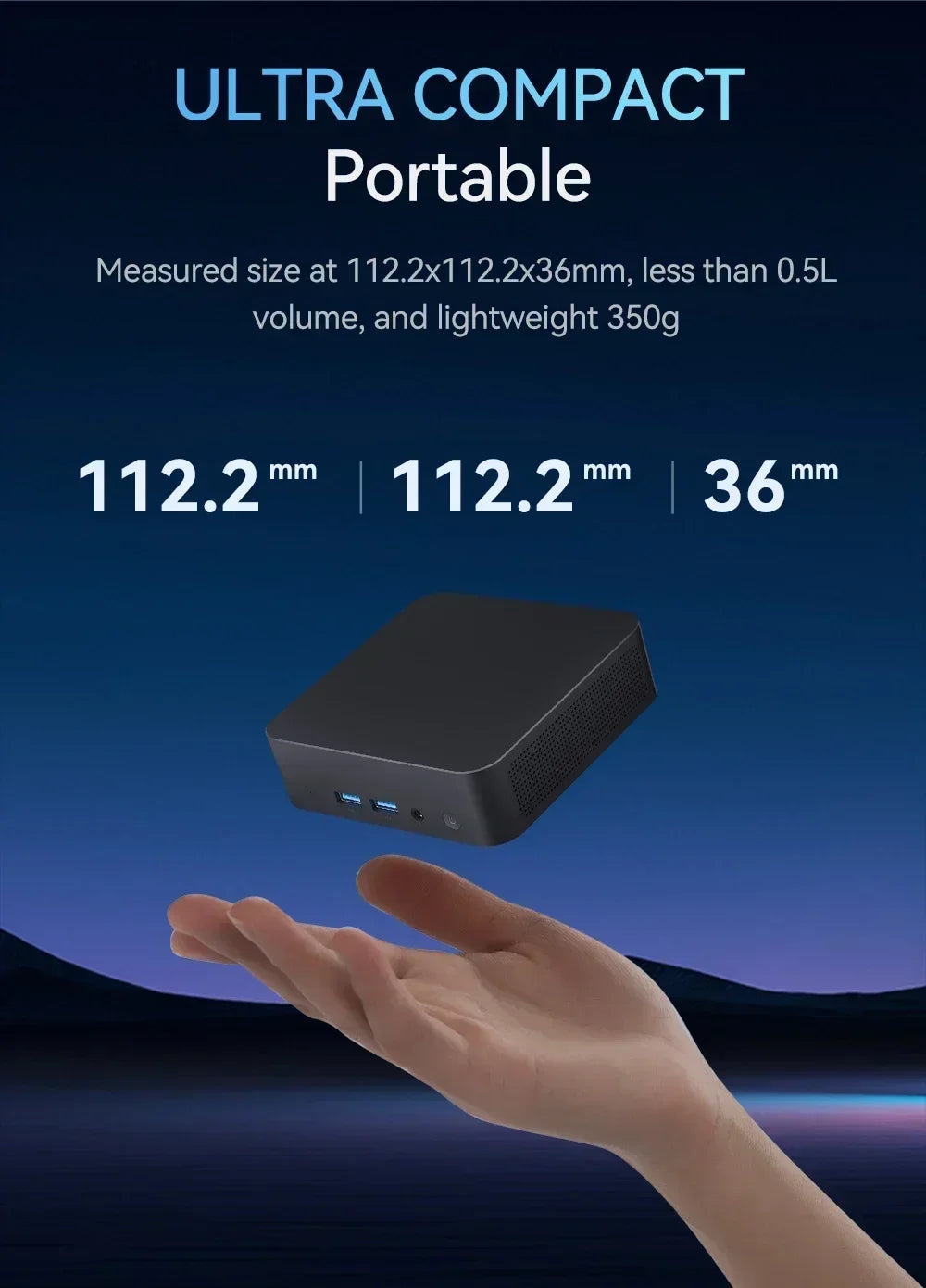 Mini PC Windows 11 pro Core i9 8950HK 16GB DDR4 1TB SSD PC Gamer Computer Dual WIFI 6 BT5.2 4K HD Mini gaming Pc