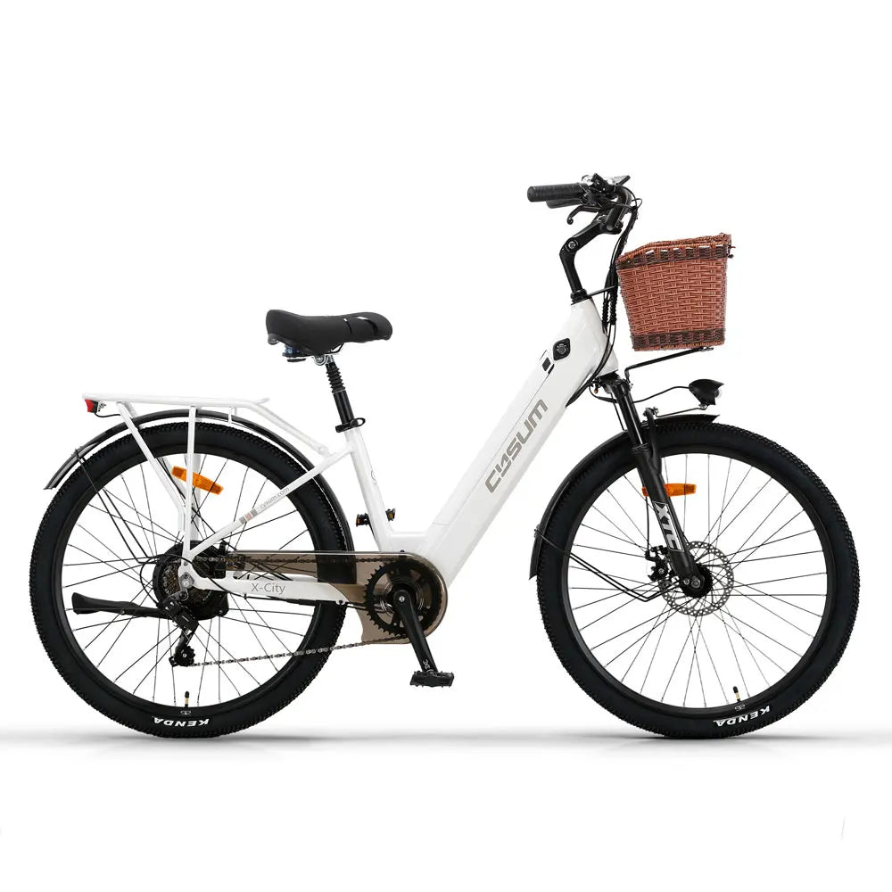 Electric Bicycle 26Inch Women's City Bike 48V 10.4Ah Removable Battery Range 25km/h and 80km Adults Urban Commuter E-Bike