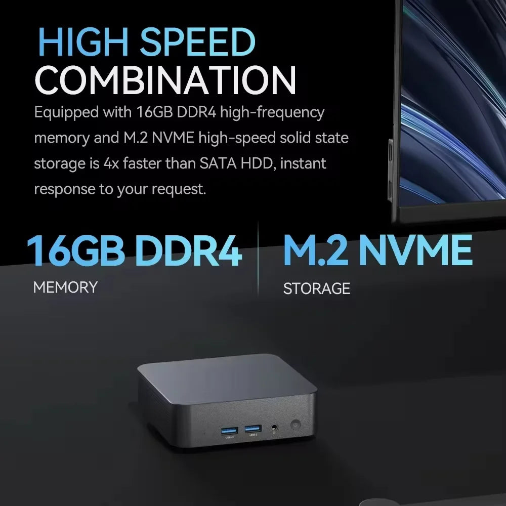 Mini PC Windows 11 pro Core i9 8950HK 16GB DDR4 1TB SSD PC Gamer Computer Dual WIFI 6 BT5.2 4K HD Mini gaming Pc