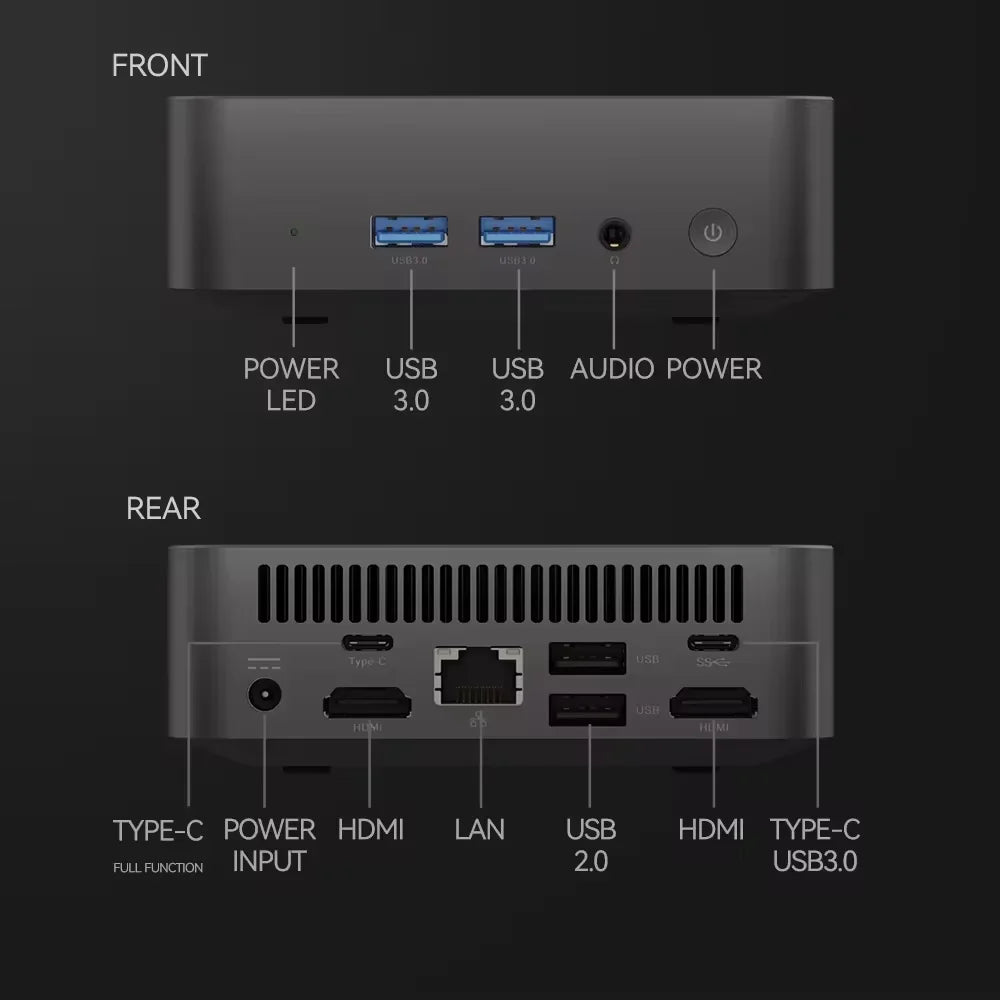 Mini PC Windows 11 pro Core i9 8950HK 16GB DDR4 1TB SSD PC Gamer Computer Dual WIFI 6 BT5.2 4K HD Mini gaming Pc