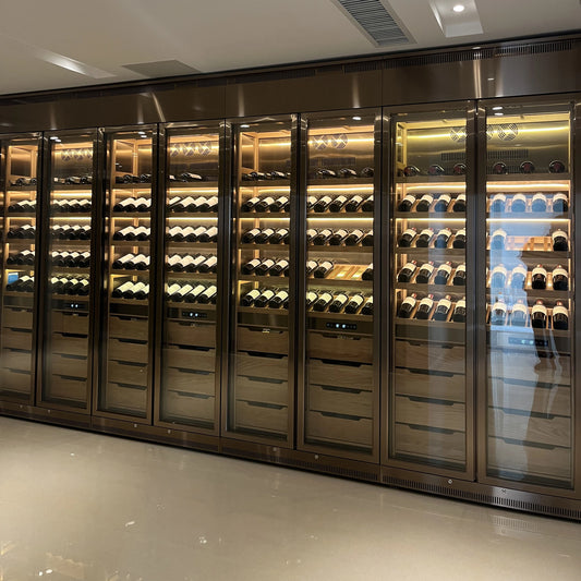 Elegant Constant Temperature Wine Cabinet Cooler Fine Wine Storage Preservation with Water Bubble Feature Wine Beverage Storage
